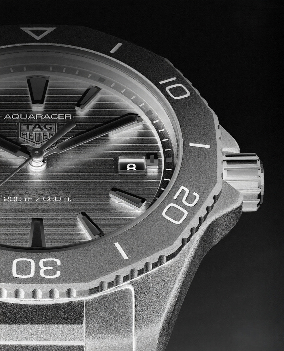 TAG Heuer Aquaracer Professional 200 Solargraph — Black Dial