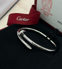 Silver Nail Motif Bangle