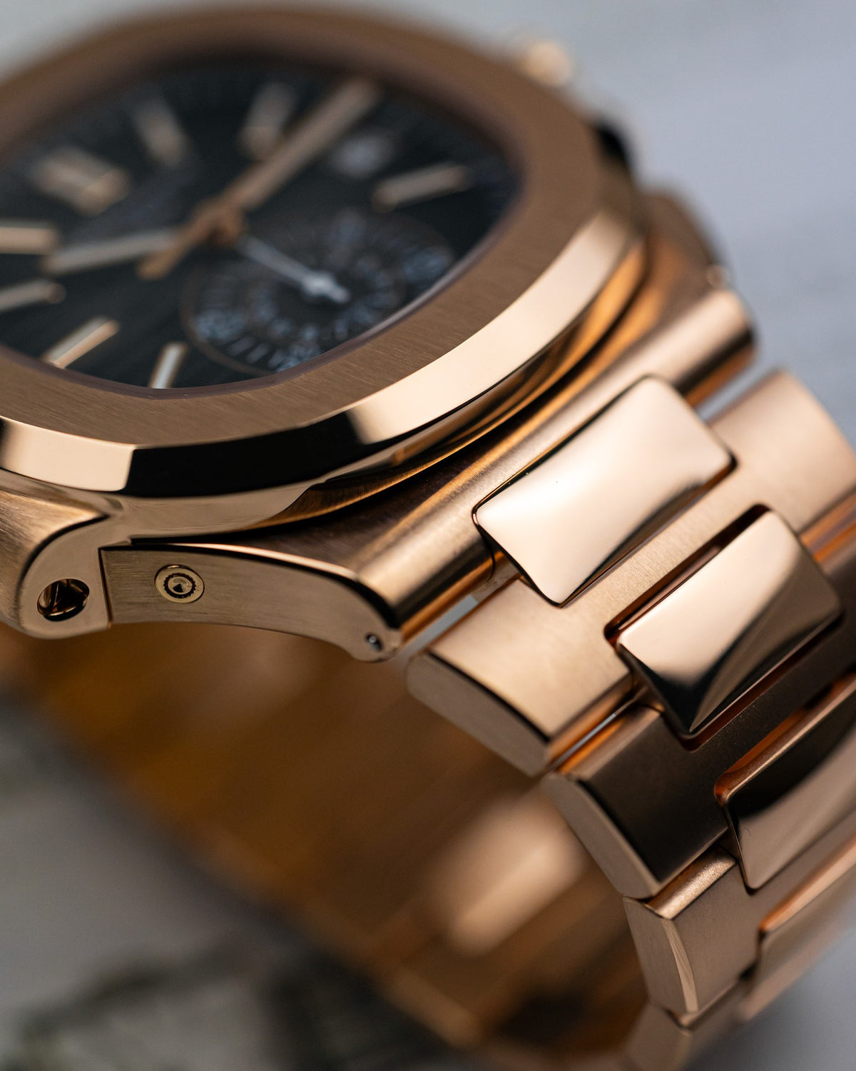 Nautilus 5980 Inspired Rose Gold Chronograph
