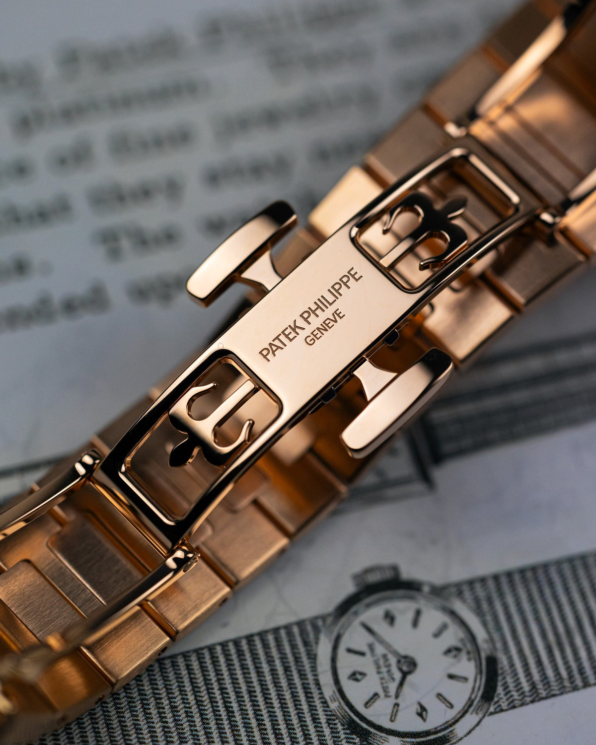Nautilus 5980 Inspired Rose Gold Chronograph