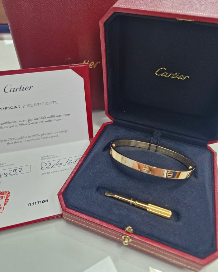 Gold Screw-Lock Bangle Set