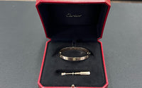 Classic Rose Gold Screw Motif Bangle