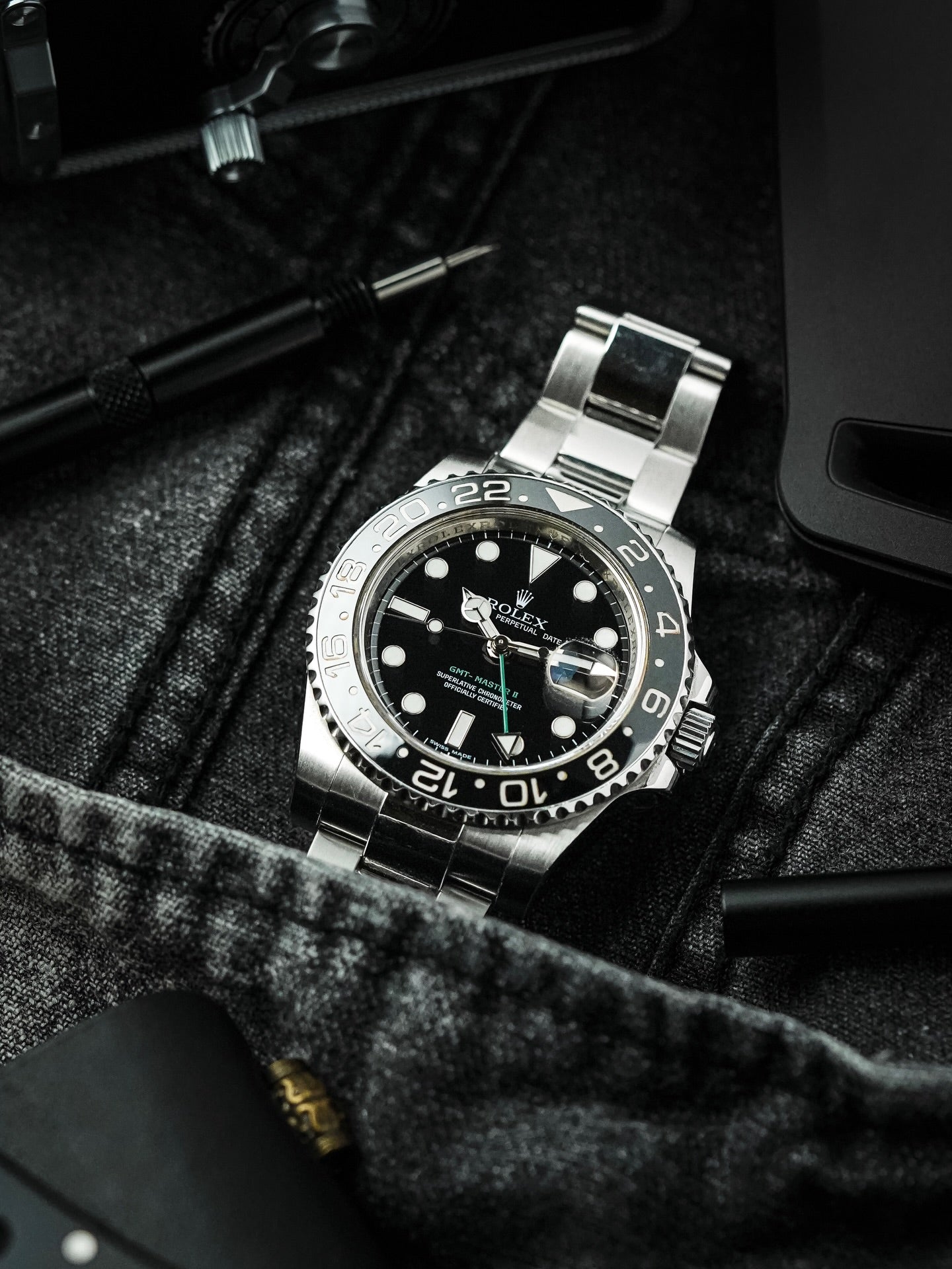 GMT-Master II Sprite Inspired Watch – Black & Green Edition