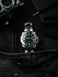 GMT-Master II Sprite Inspired Watch – Black & Green Edition
