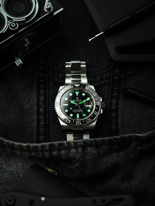 GMT-Master II Sprite Inspired Watch – Black & Green Edition