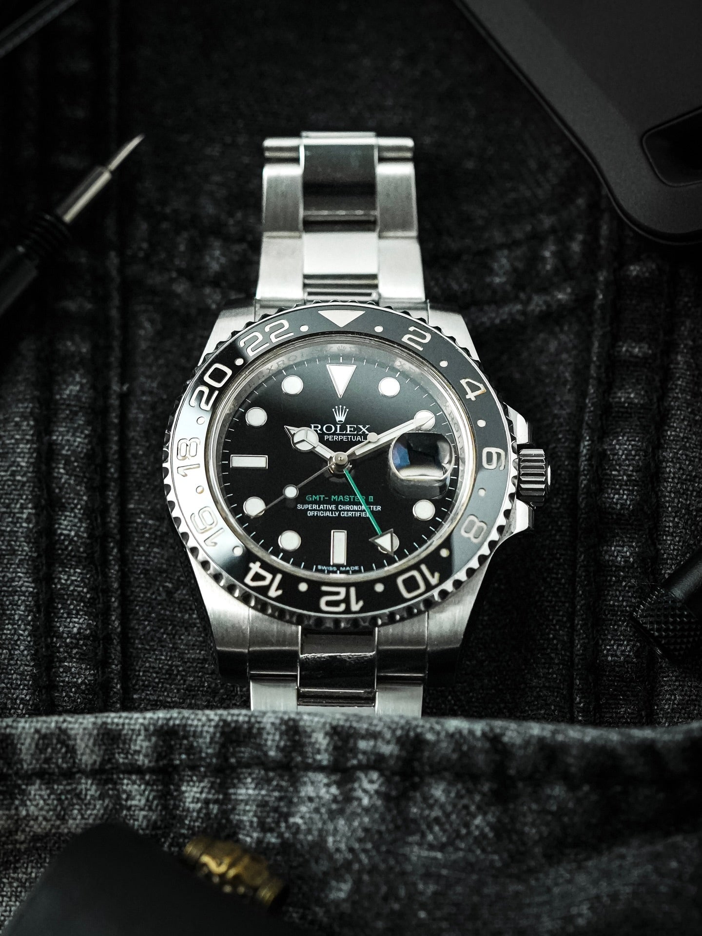 GMT-Master II Sprite Inspired Watch – Black & Green Edition