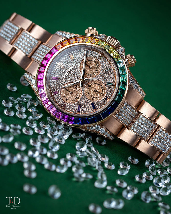 Rolex Cosmograph Daytona "Rainbow" in 18k Everose Gold