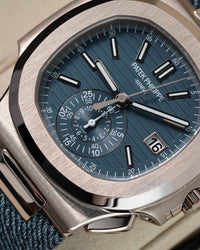Patek Philippe Nautilus Flyback Chronograph 18k White Gold